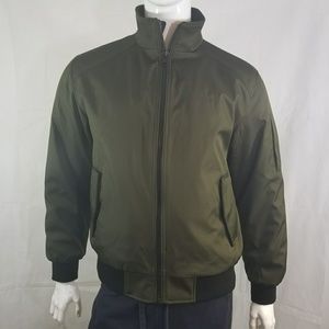 calvin klein green bomber jacket